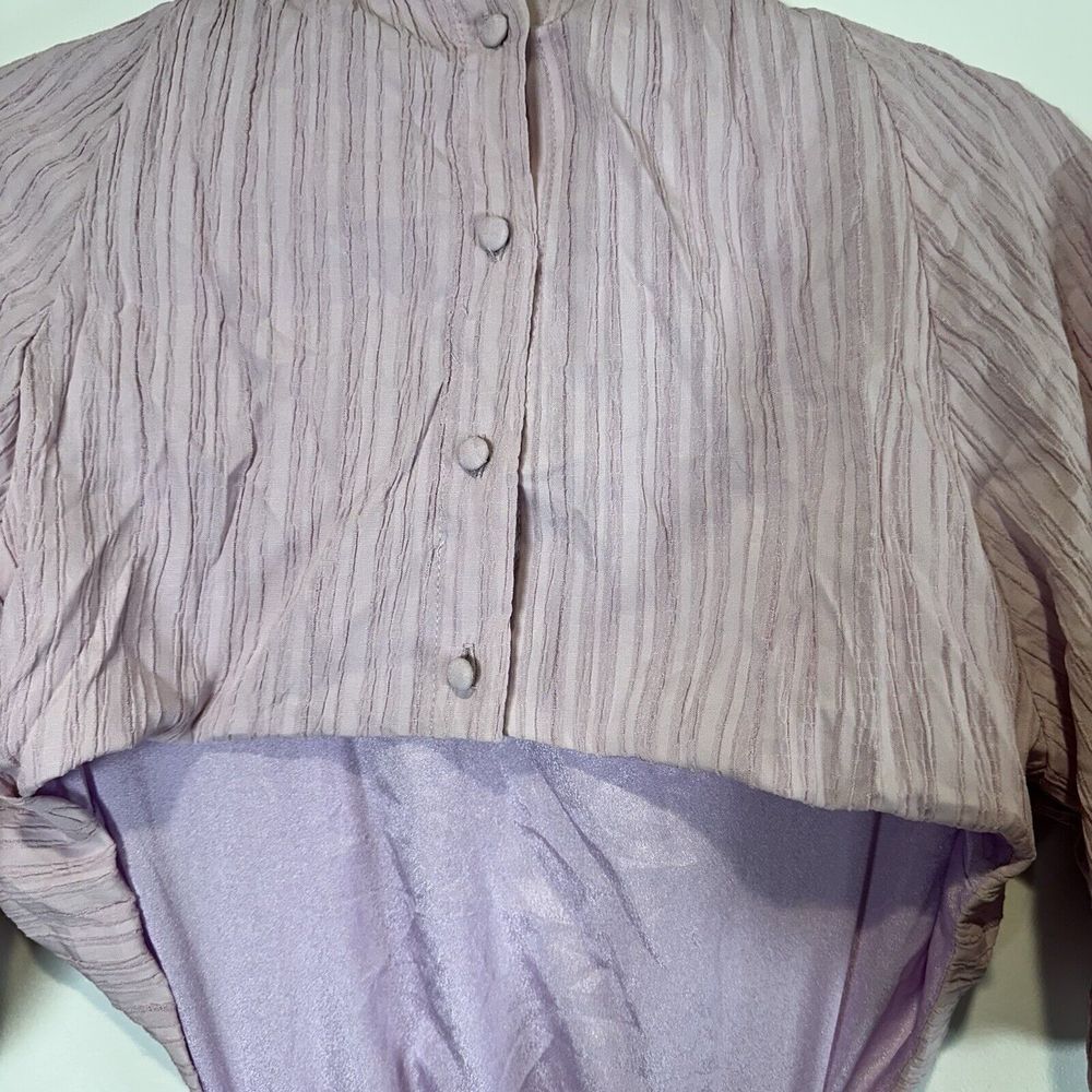 Lavender Dress Large NWT HyFve Boutique Cottage Core Preppy - Picture 5 of 7